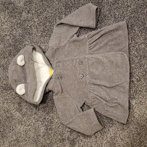 Carter’s Gray Button Front Hoodie